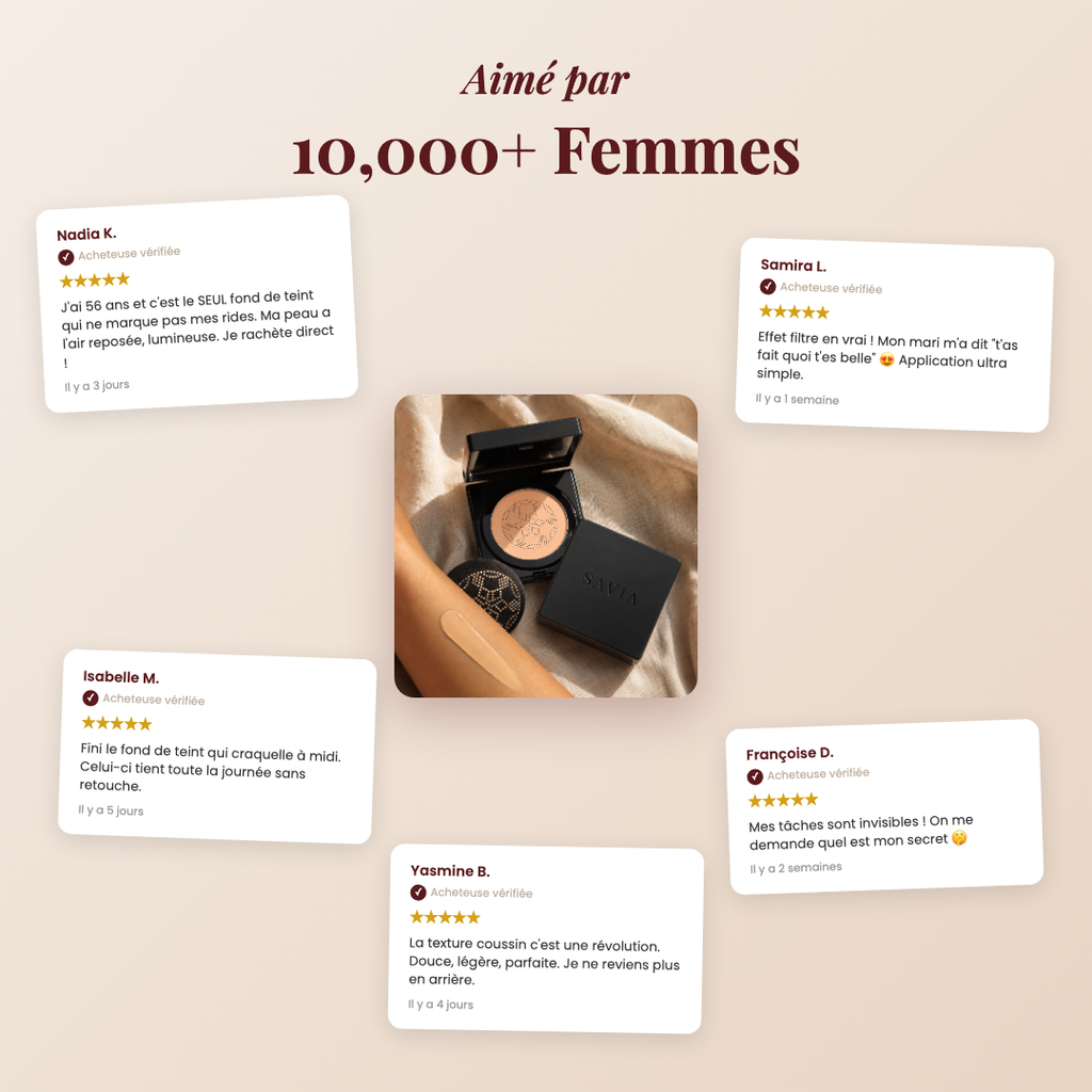 SAVIA aimé par 10000+ femmes - avis clients vérifiés