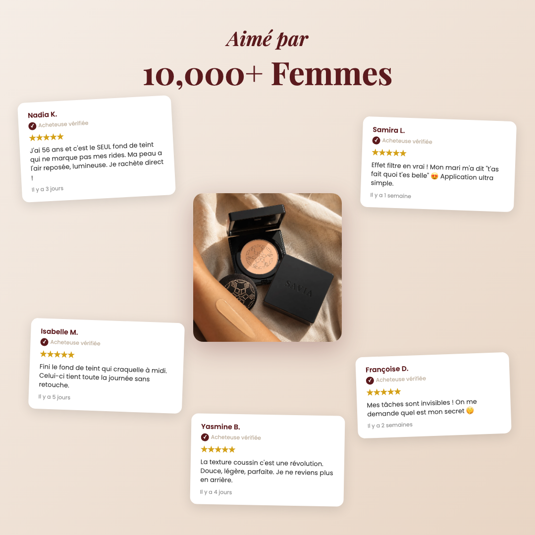 SAVIA aimé par 10000+ femmes - avis clients vérifiés